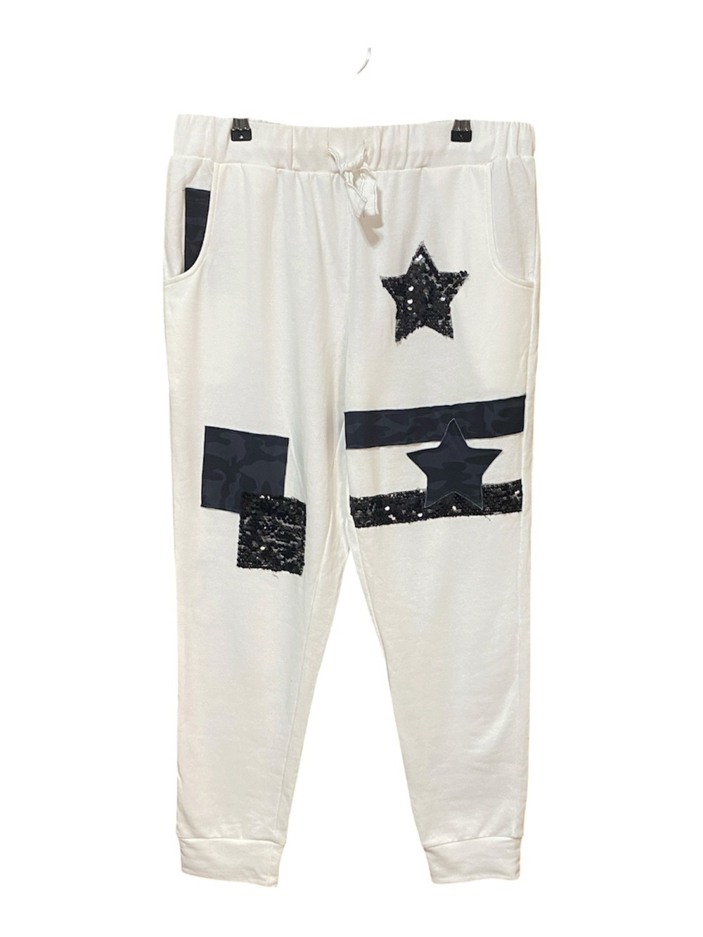 NWOT Venus Lounge Joggers Sequin Star Graphics